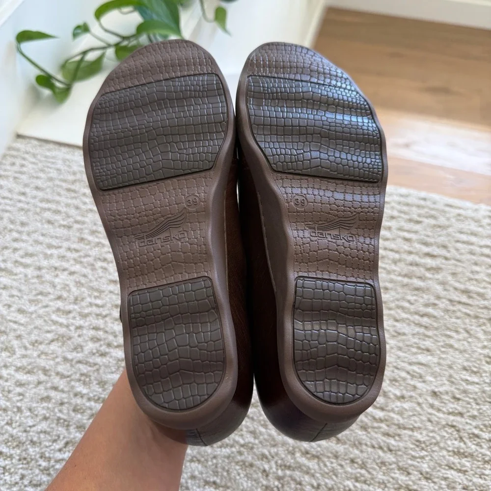 NEW‎ Dansko MARISA BURNISHED NUBUCK 8.5-9 Leather Slip On Shoe 39 COMFORT WOMEN